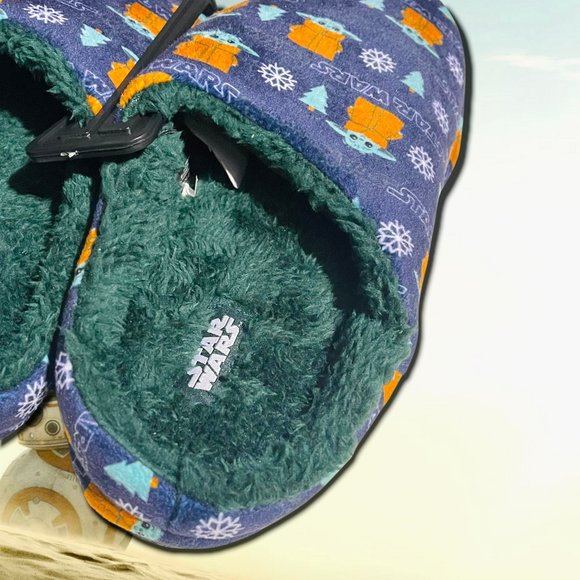 Star Wars Shoes Star Wars Yoda Mens Warm Faux Fur Lined Comfy